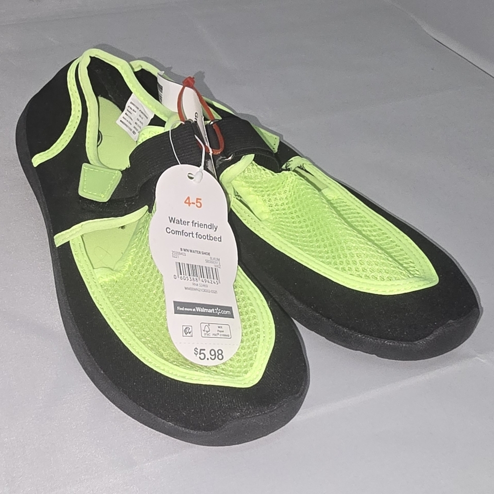 Water Shoes - Black and Green